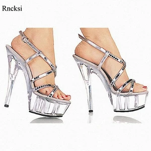 Rncksi Wedding summer shoes manufacturers selling instep 15 cm high heels waterproof platform Straps Dance sandals