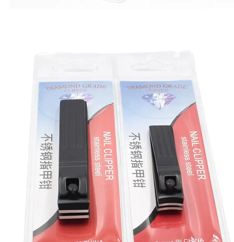 High Quality Black Nail Clipper Straight Blades Nipper Toenail Cutter Fingernail Trimmer Manicure Pedicure Tools For Man Women