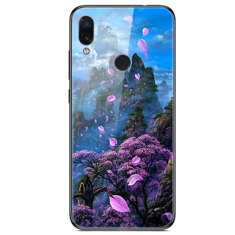 29 6,3 ''для xiaomi Redmi Note 7, чехол из закаленного стекла, мягкий бампер, 3D печать, чехол для xiaomi Redmi Note 7, Note7 Pro 7 S, чехол для телефона - Цвет: 29