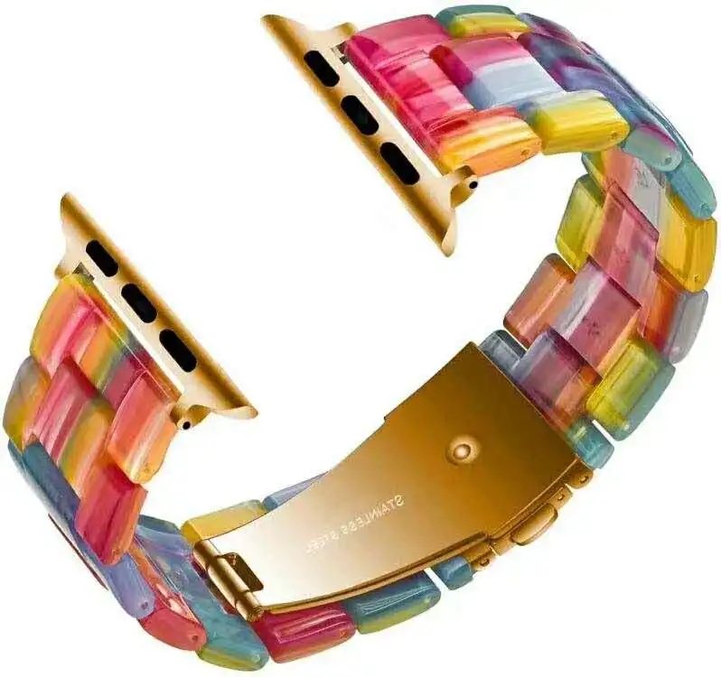 Ремешок полимерный для Apple watch series se 6 5 4 3 2 1 аксессуары iwatch band 42 мм 38 44 40