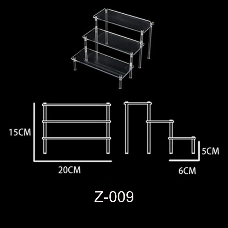 

3 Layers Model Ladder Display Shelf Acrylic Display Case Dustproof Gk Anime Action Figures Storage Rack for Child Toys
