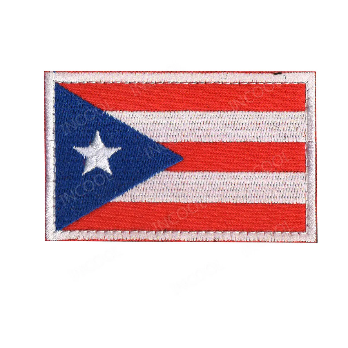 Puerto Rico Flag Америка Флаги стран Мексика пуерто-Рико Аргентина Соединенные Штаты, Канада Бразилия El Salvador вышитые нашивки значки оптом - Цвет: Puerto Rico Flag