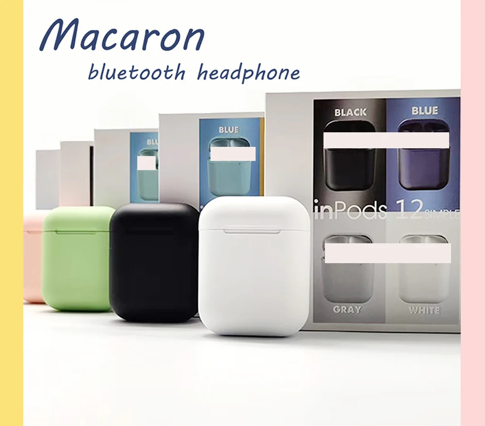 Оригинальные Macaron 12 tws наушники Bluetooth 5,0 беспроводные наушники Tounch pop up Спортивная гарнитура наушник для дропшиппинг
