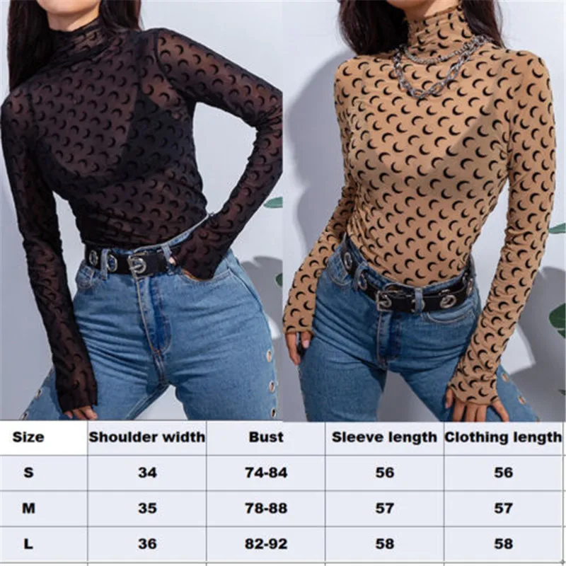 Женские футболки футболка с длинным рукавом женские сетчатые прозрачные майки