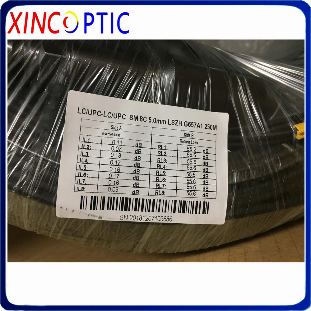 8 ядер многомодовый бронированный патч-корд мм LSZH 30 м 50 100 150 200 300 SC LC FC