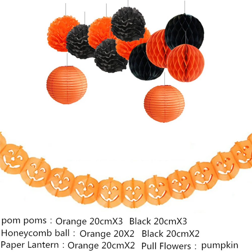 13 шт Тыква Гирлянда Детская комната украшения фон искуственные цветы для декора