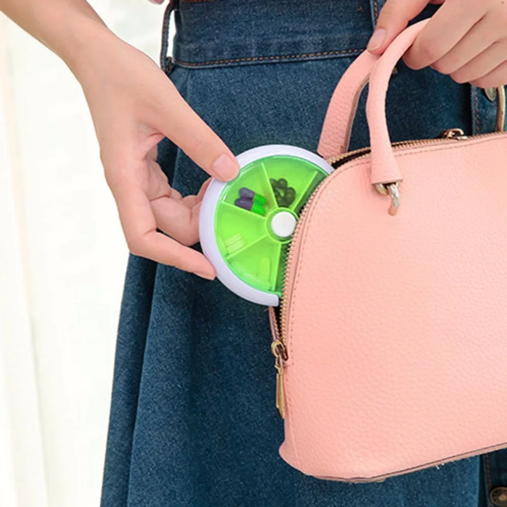 Аптечка аптечка Автоматическая круглая форма компактный 7 дней в неделю