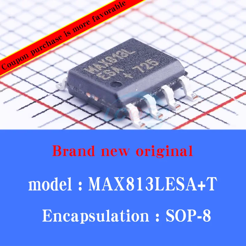 

20/pcs Lot New original MAX813LESA+T MAX813L MCU monitoring chip SOP-8 reset IC