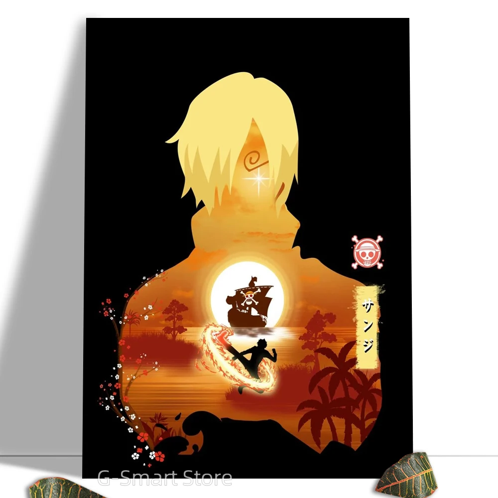 One Piece Vinsmoke Sanji настенный стикер аниме постер холст Декор для интерьера картины