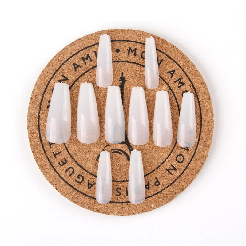 

520pcs/Bag Transparent/Natural Ballerina Nail Art Tips False Coffin Extra Long Full Cover False Nail Tips Acrylic Nails