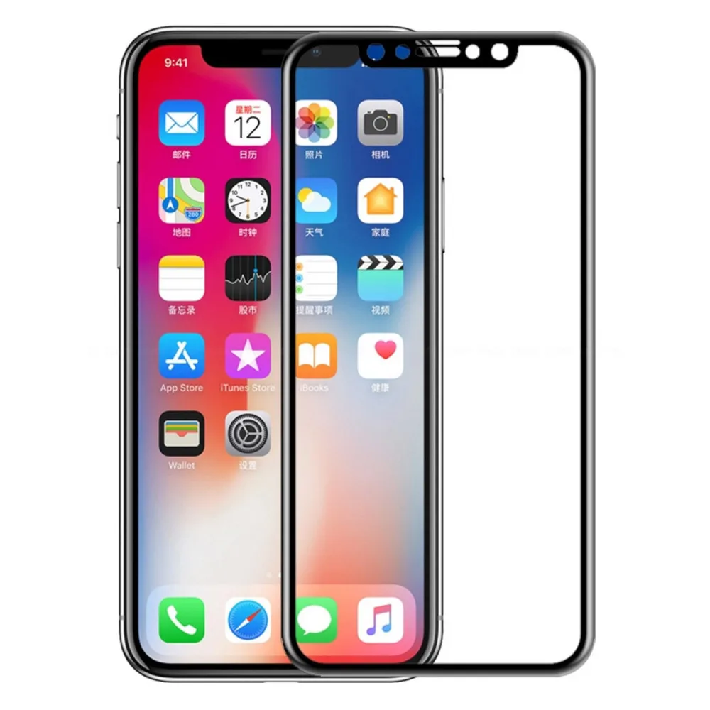 Ouhaobin пленка из закаленного стекла для iphone 11 6 1 дюймов защитная экрана с полным
