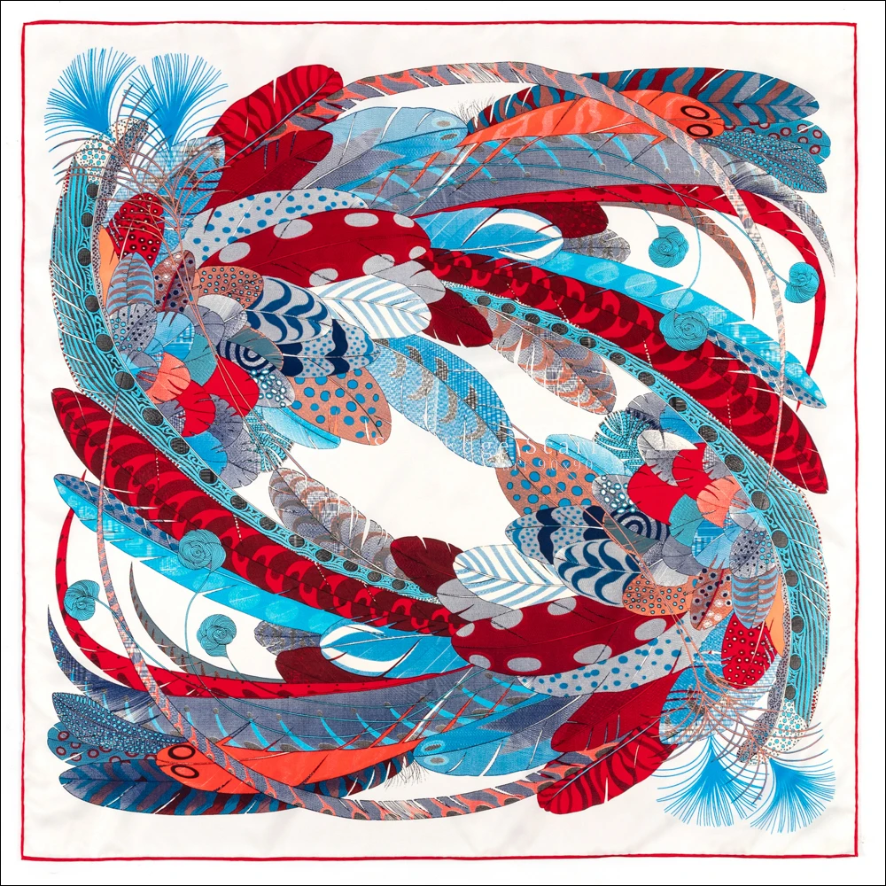 

Designer Head Scarf Women Luxury Silk,Hand Rolled Silk Scarf,Twill Silk Scarf 90 90cm bandana,Scarves For Ladies Brand Designer