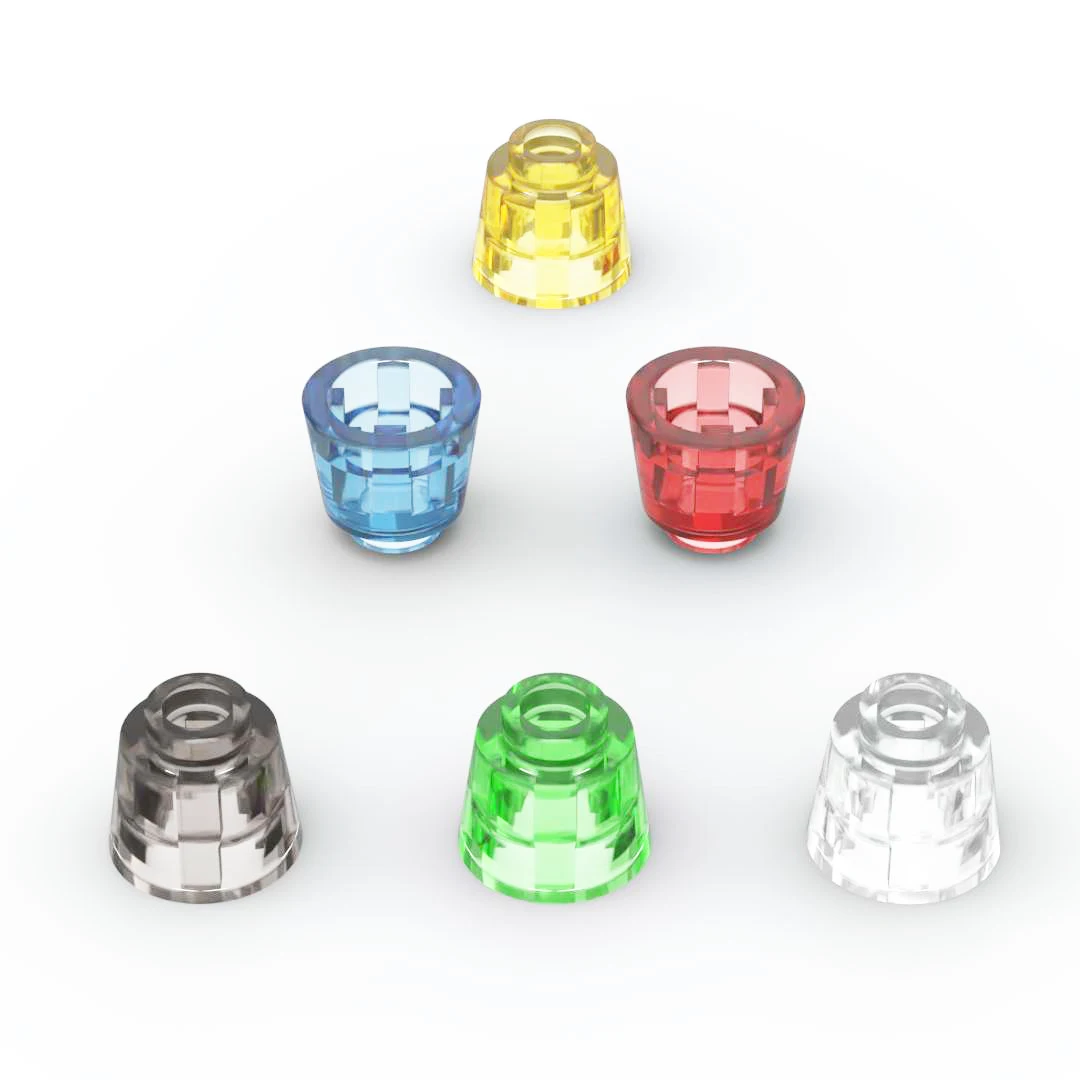 

40pcs DIY Bricks Transparent 21 Colors 85975 1x1 Building Blocks Assembles Particles for Children moc Educational Creative Toys