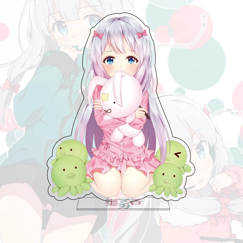 

Японский аниме "Eromanga-Sensei" Lzumi Sagiri акриловая модель на подставке пластина настольная Декор Kawaii стенд Рисунок брелок для фанатов подарок орнам...