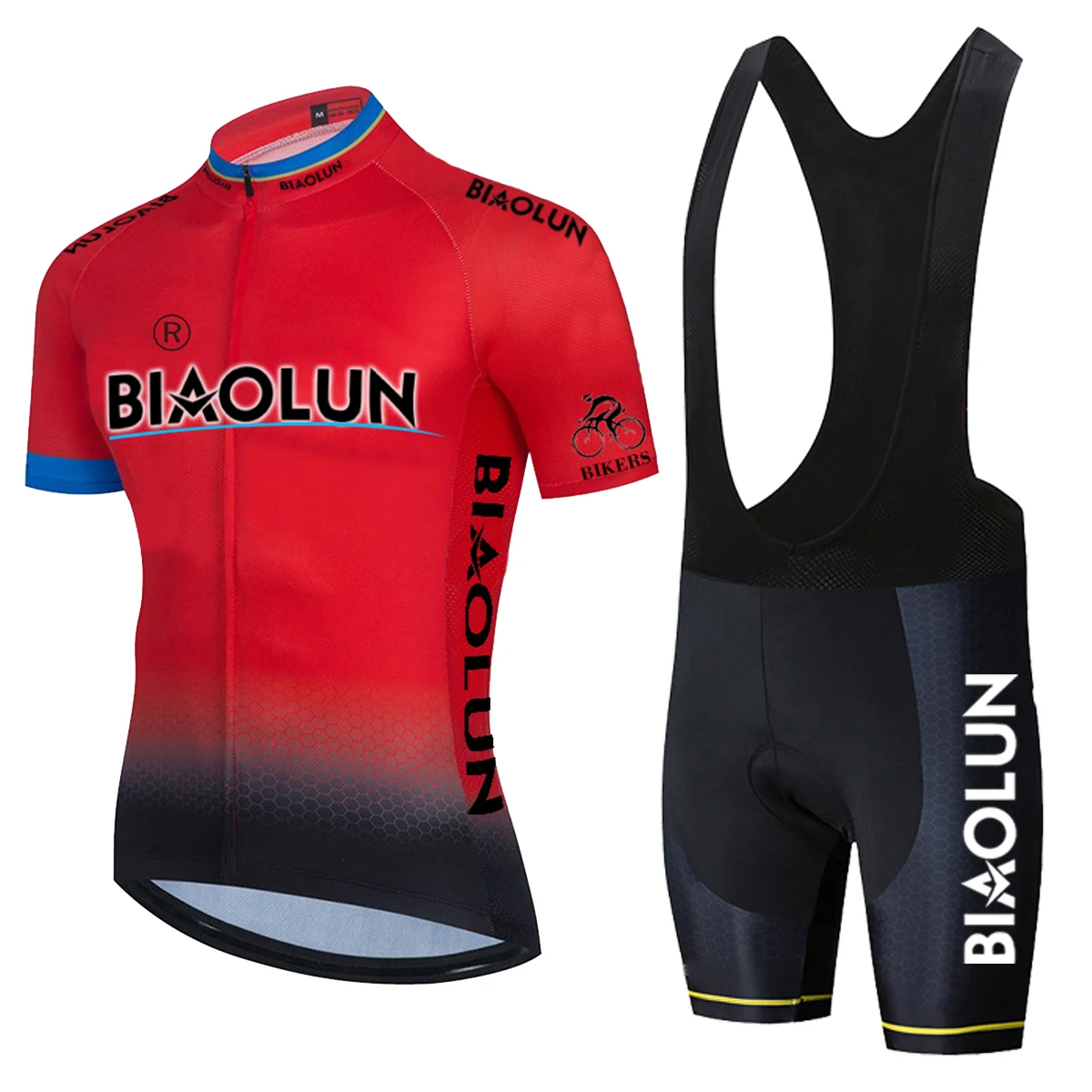 

Летняя одежда для горного велосипеда BMX велосипедная гоночная одежда BIAOLUN Джерси мужские нагрудники и шорты дышащая одежда для велоспорта м...