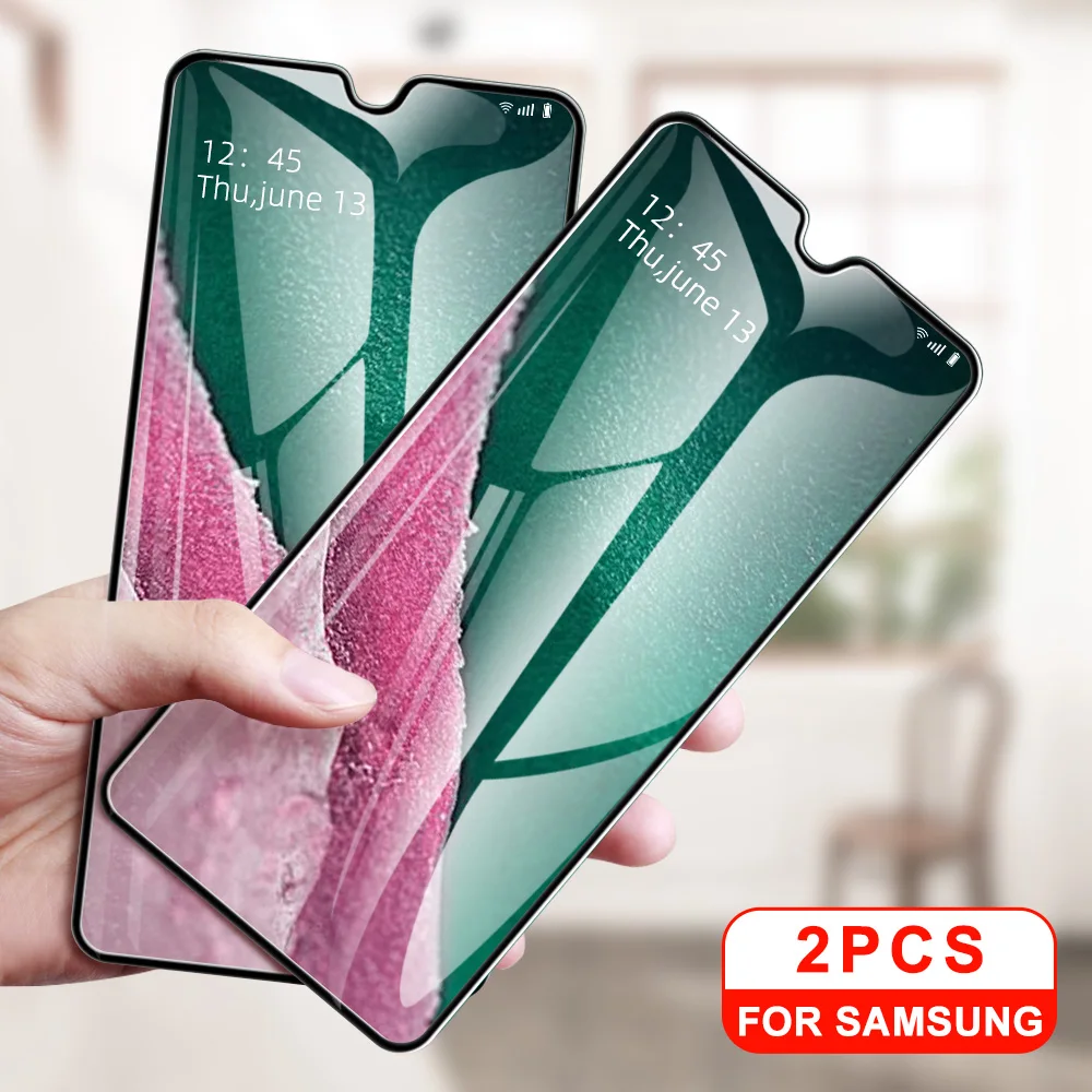 2 шт. закаленное стекло для samsung A50 A50S 20S A40 A70 A30 A10 A10S A40S защитный экран A7 A3 A5 2017 A6 A8 Plus