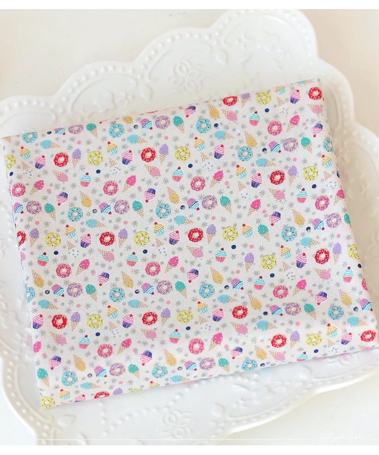 Хлопковая ткань для шитья Лоскутная Ткань с принтом тильды хлопковая вышивания