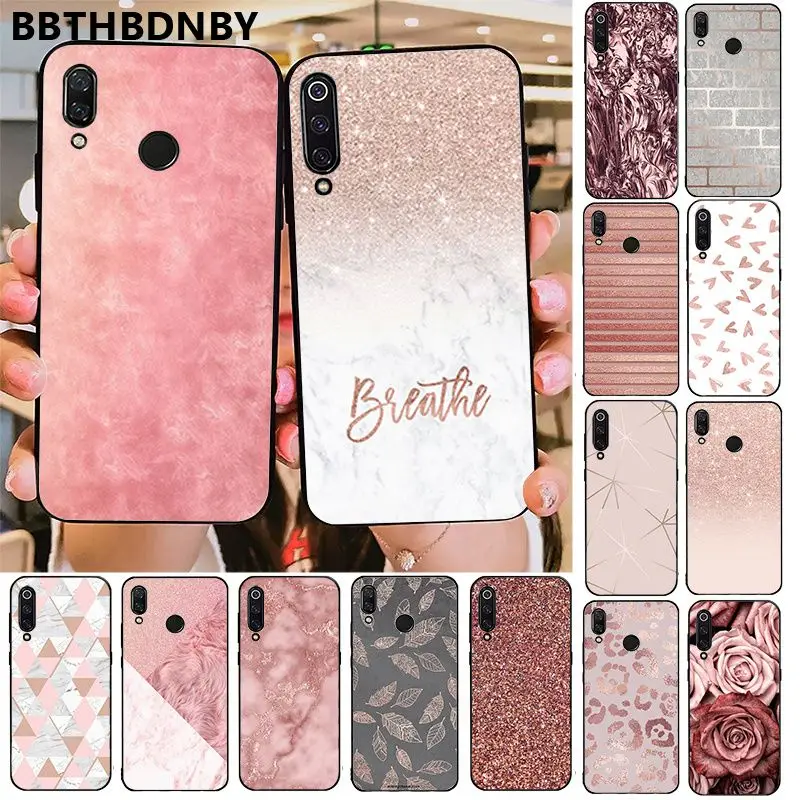 Чехол для телефона из розового золота типа сделай сам красивый чехол Xiaomi 8 9 se Redmi 6