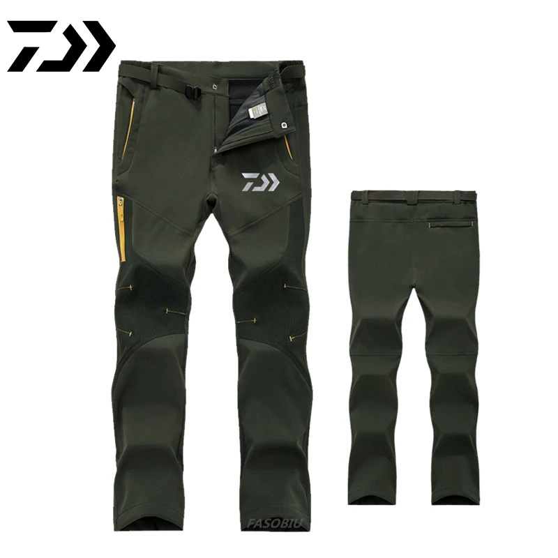 

Штаны мужские для рыбалки, из флиса, водонепроницаемые, большого размера, для осени и зимы, 2020