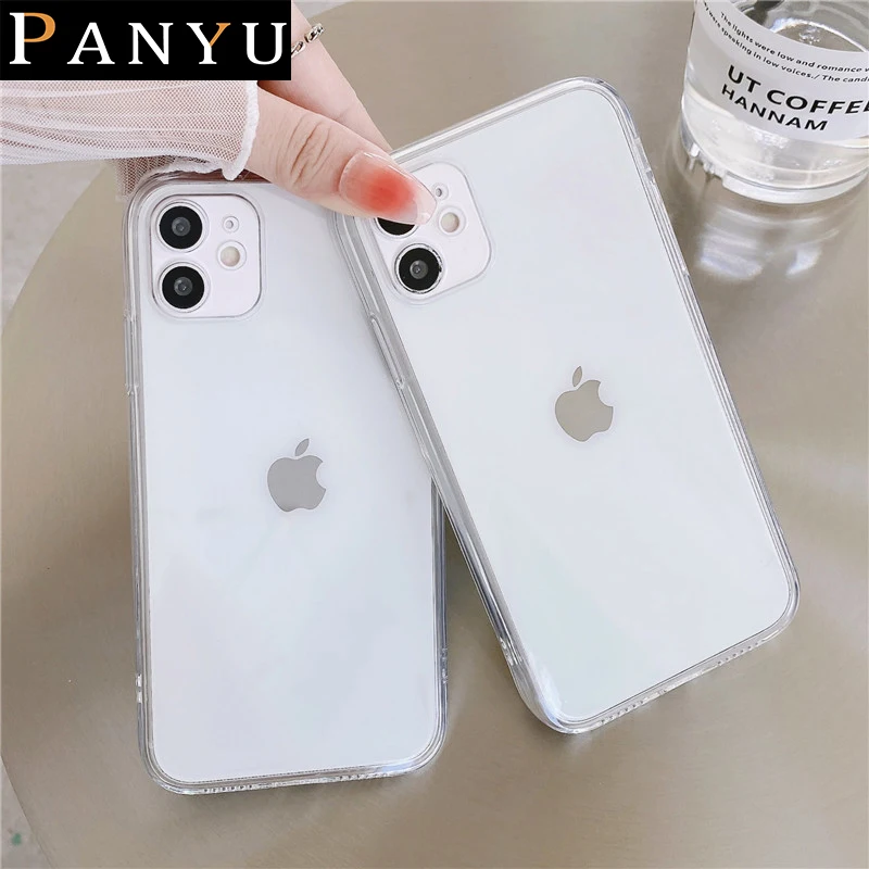 

Soft TPU Silicone For iPhone X XR XS Max 7 8 Plus Transparent Cover Phone Case For iPhone 11 12 13 Pro MAX Back Protective Capa