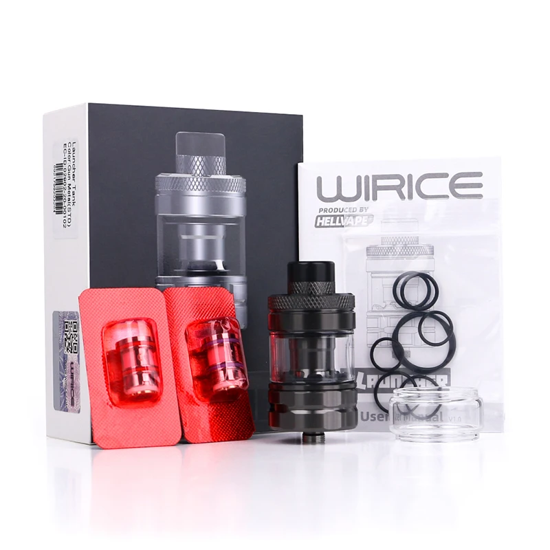 

Hellvape Wirice Launcher Tank Rebuildable 5ml/4ml 25mm Tank with Bottom Adjustable Airflow Top Filling Vaporizer vape Tank