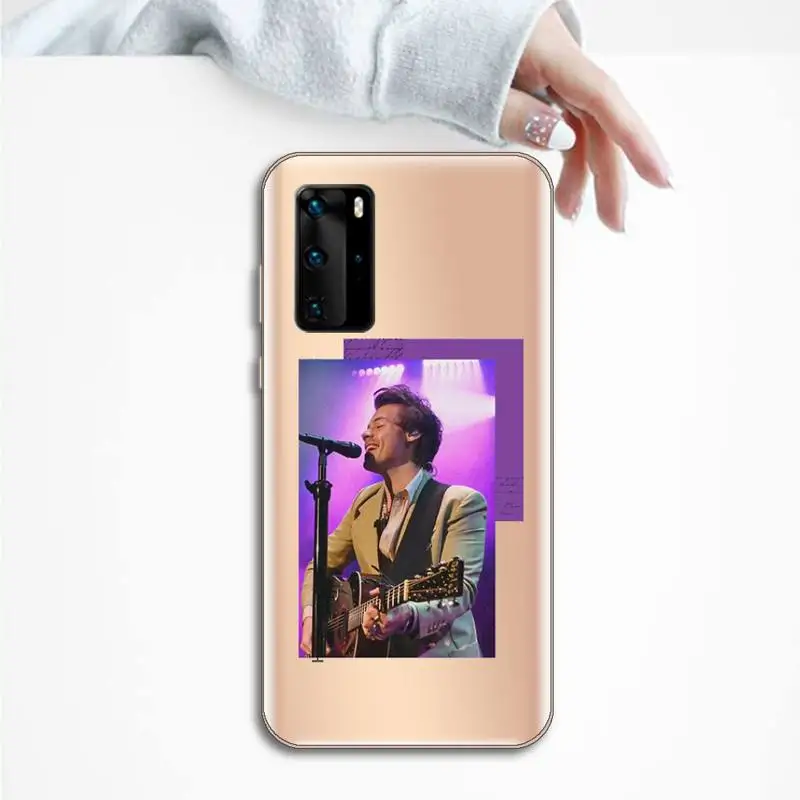 

Harry Styles Phone Case Transparent for Huawei P20 P30 P40 honor 8 10i P smart 2019 Samsung A71 A21S S10 20 plus