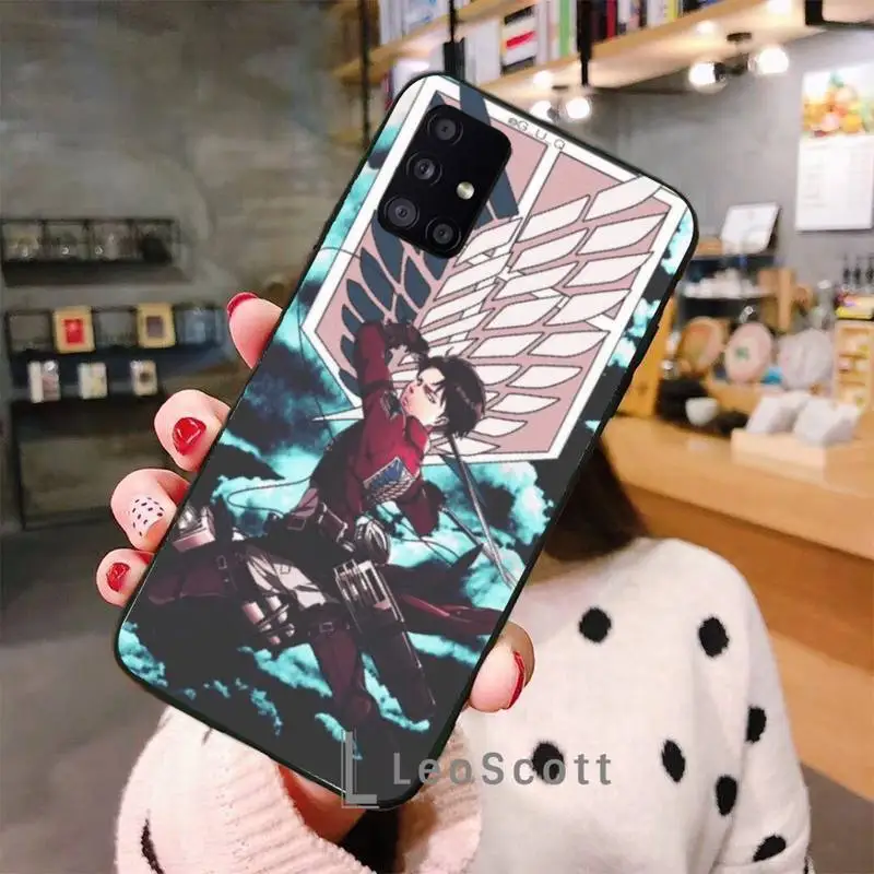 

Attack on Titan Phone Case For Samsung A40 A31 A50 A51 A71 A20E A20S S8 S9 S10 S20 Plus note 20 ultra