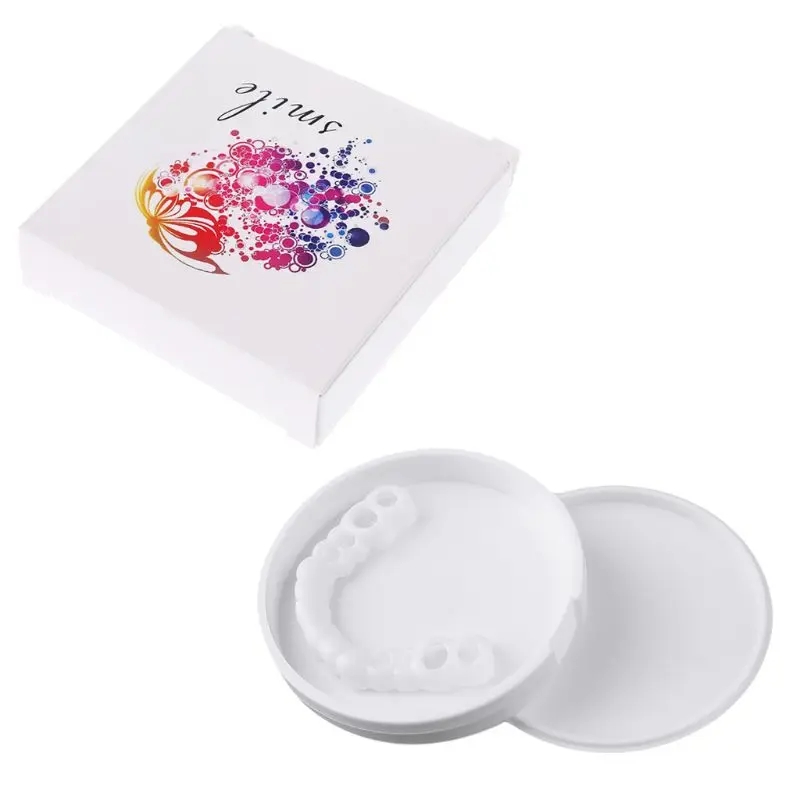 Верхняя накладка на искусственные зубы пристегивающаяся смайлика косметический