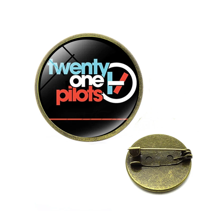 Twenty One Pilots броши Панк рок музыка Группа логотип стекло кабошон с фото рюкзак