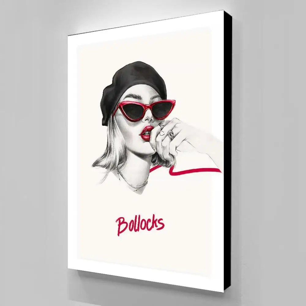 Модный художественный постер bollock на стену для девушек Прямая поставка холст