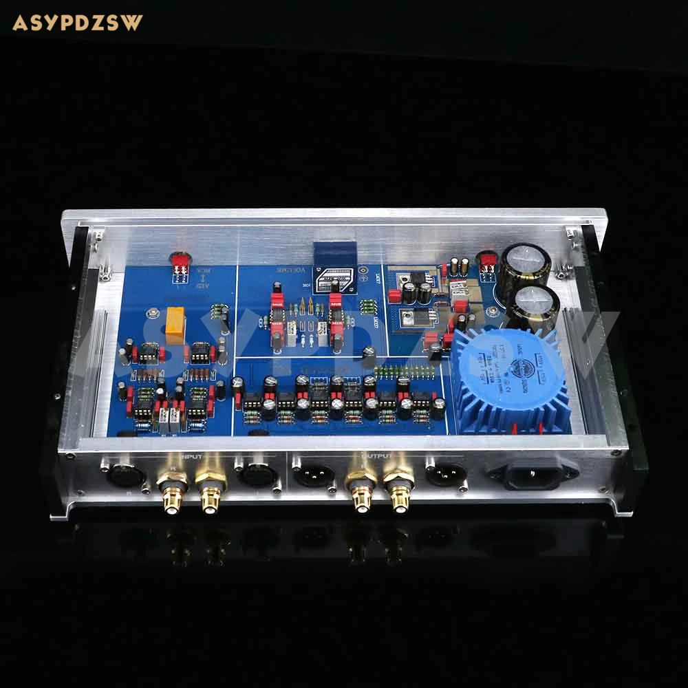 Полностью сбалансированное основание предварительного усилителя JRC5534 на схеме