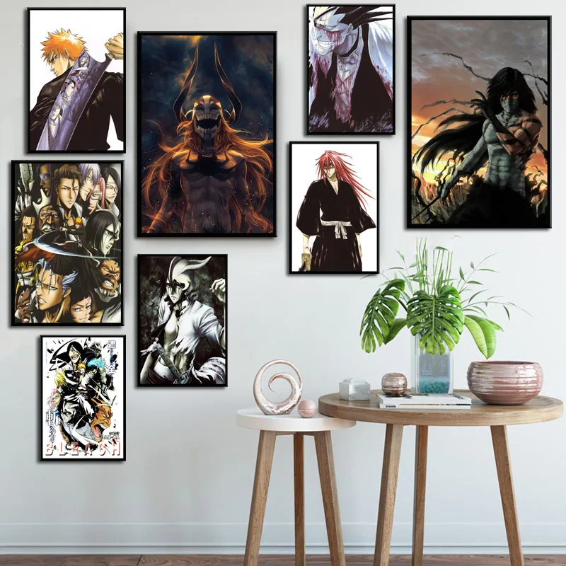 Лидер продаж японское аниме Kurosaki Ichigo художественная роспись Шелковый Холст