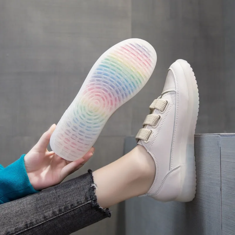

Summer Large Size 35-43 Sneakers 2021 Velcro Anti-wear White Platform Shoes for Women Size 41 Casual Women's Vulcanize Shoes