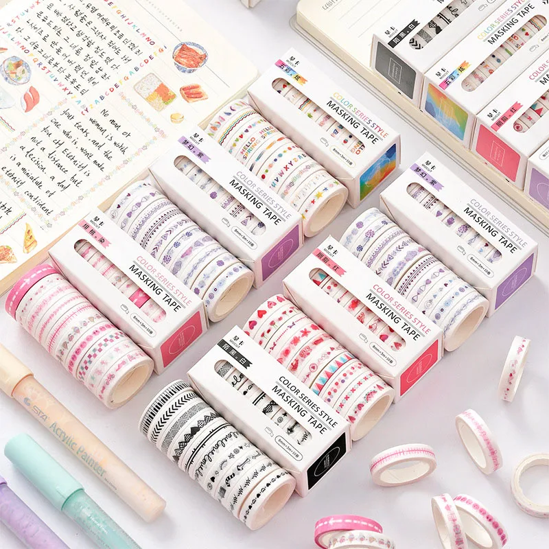 10 шт./компл. милый лента Washi японский Бумага рукоделие изоляционная журнал