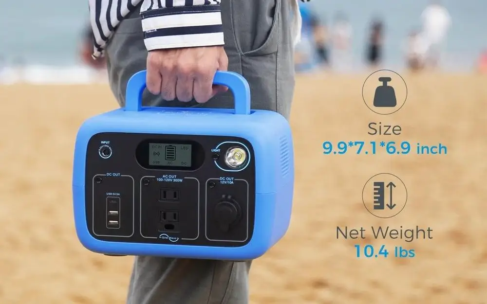 Bluetti-generador Solar port&aacute;til para emergencias, inversor de estaci&oacute;n de energ&iacute;a, almacenamiento de energ&iacute;a, carga r&aacute;pida, 220V, 300Wh-2