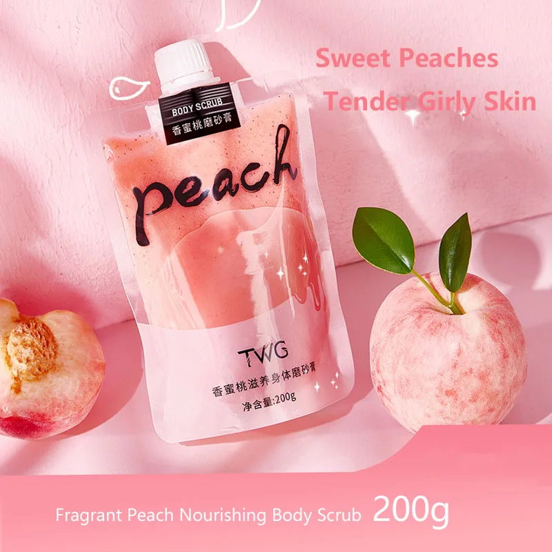 

Peach Scented Body Scrub Cream Shower Gel Removes Chicken Skin Dirt And Nourishes Tenderness, Clear And Whitening Body Wash