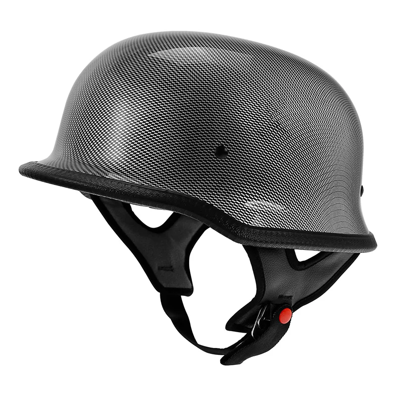 

M L XL немецкий полулицевой шлем с мотором DOT подходит для Harley Chopper Cruiser Biker