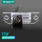 GreenYi 1080P HD 170  Автомобильная камера заднего вида для Ford Focus 2 Sedan C-Max 2005-2011 Ночное видение Реверсивный 4-контактный разъем для парковки автомобиля AHD