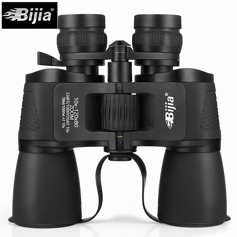 

BIJIA 10-120X80 high magnification long range zoom hunting telescope wide angle professional binoculars high definition