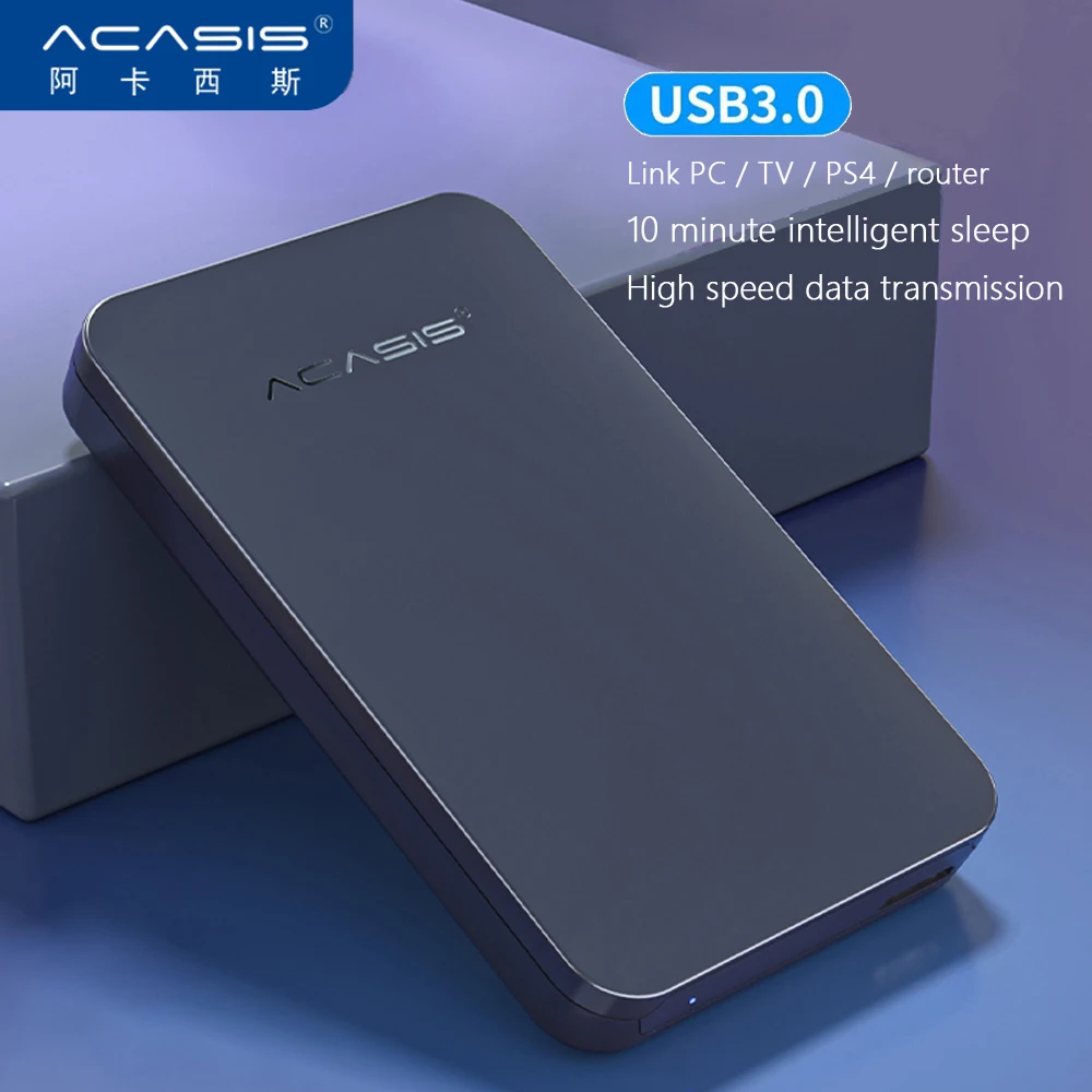 Внешний жесткий диск ACASIS 2 5 дюйма USB3.0 HDD для ПК Mac планшетов Xbox PS4 ТВ-приставок 3