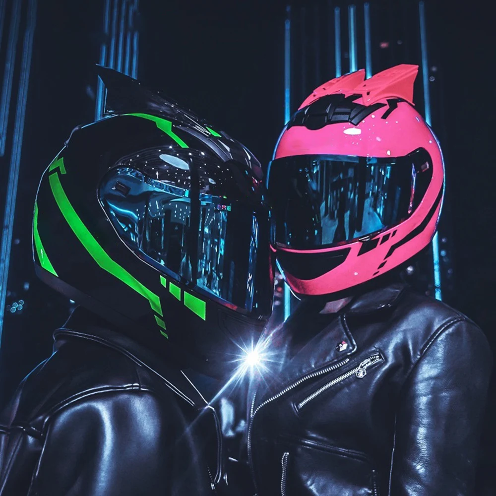 Модный легкий мотоциклетный шлем на все лицо для Casco Casque Motor Street Bike Racing Велоспорт