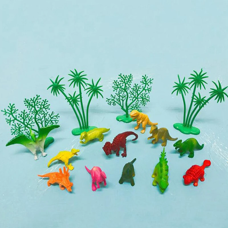 16 шт./компл. DIY Декор торта Топпер джунгли динозавр украшения для выпечки дня