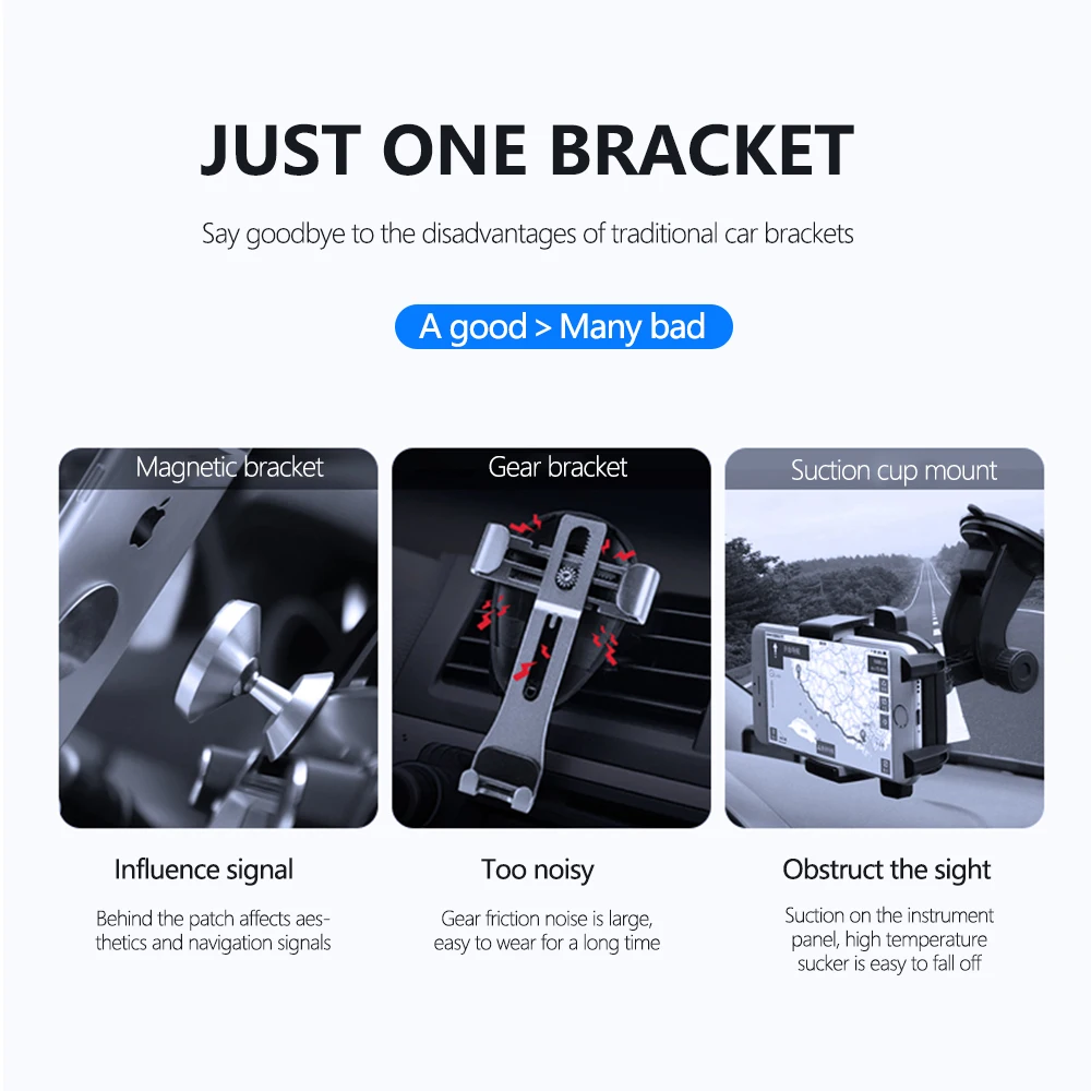 

CMAOS Gravity Car Holder For Phone in Car Air Vent Clip Mount No Magnetic Mobile Phone Holder GPS Stand For iPhone XS 6 samsung