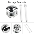 384858 мм двойная кнопка слив резервуар для воды в туалете двойная форма Полумесяца 2 стержня сиденья унитаза резервуар для воды клапан переключатель для воды в туалете