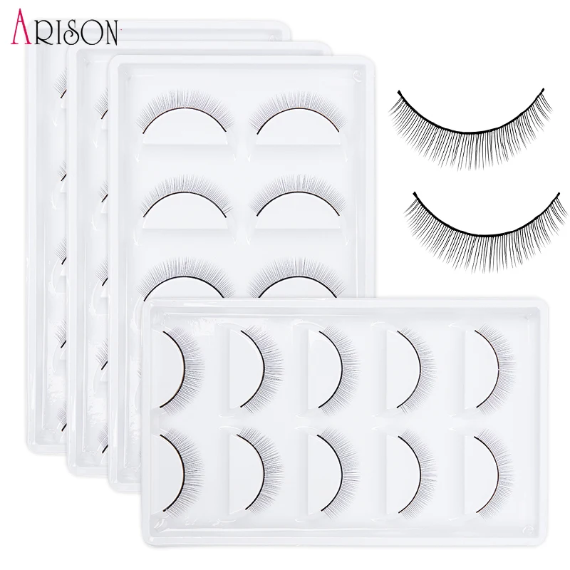 Накладные ресницы 5/10 пар/набор мягкие натуральные тренировочные накладные для