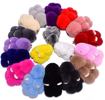 Random Color Kawaii брелок кролик плюшевый брелок чучело Плюшевые игрушки линия друзья искусственный плюш 18 см fa2001 - Color: Random Color