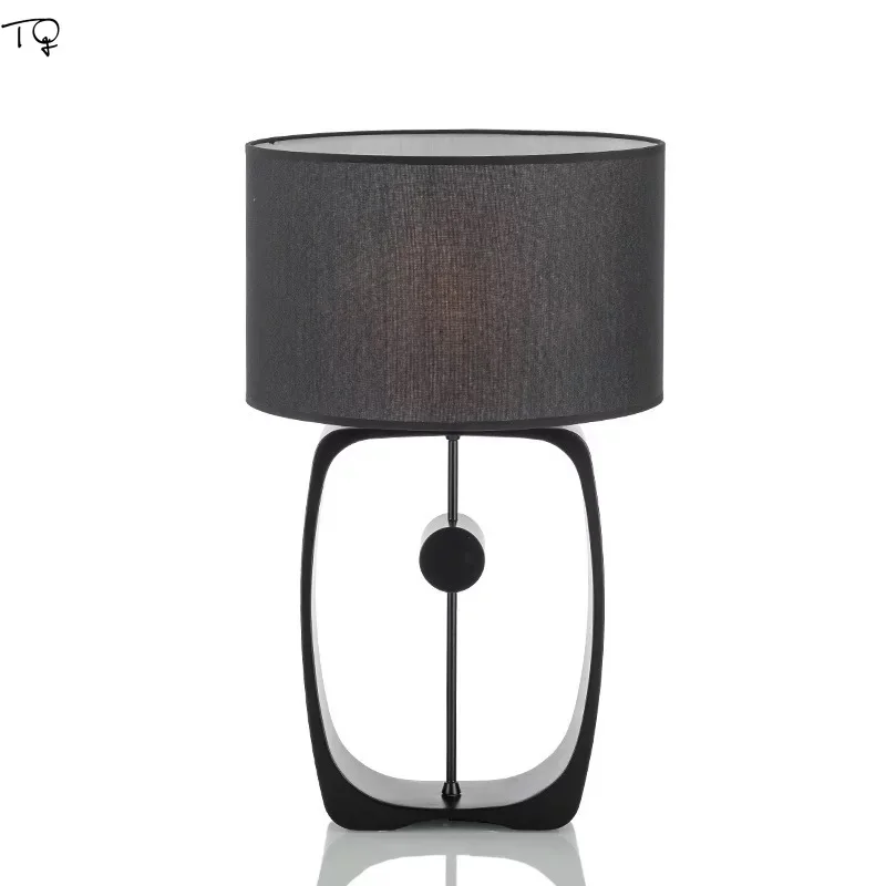 

American Modern Creative Black Iron Art Desk Lamp Industrial Design Bedroom Living Room Bedside Study Reading Simple Luminaire