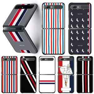 luxury brand tom brown phone case for samsung galaxy z flip3 5g z flip black coque for samsung z flip 3 zflip 5g folding fundas free global shipping