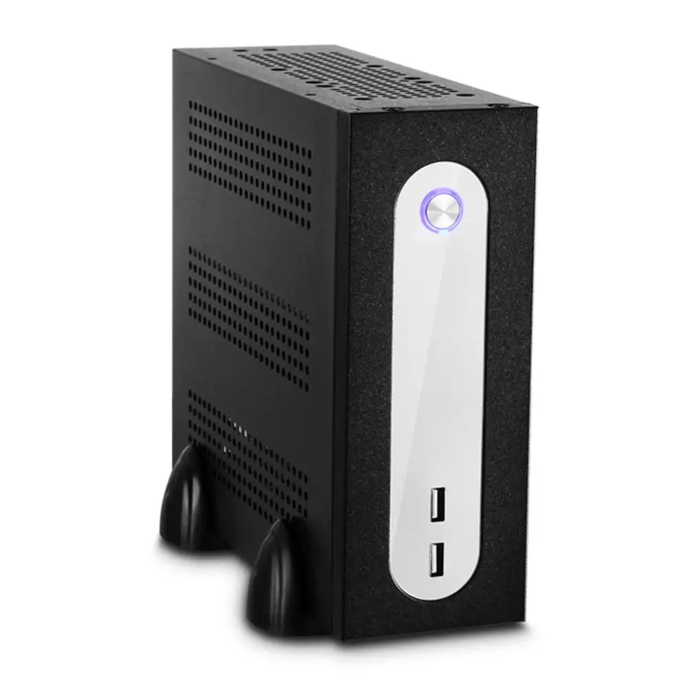 E-G3 мини ITX сервера башня 6xcom Порты и разъёмы встроенный SGCC компьютер чехол PC шасси высокого тепловыделения для универсальная материнская плата