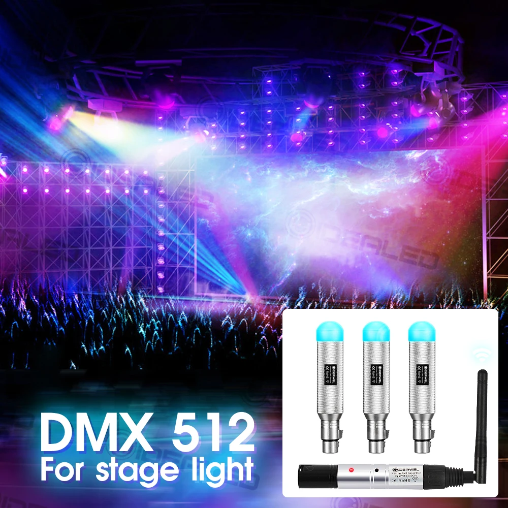 Dmx512 приемник передатчик с батареей Dmx светильник беспроводной Dj сцсветильник ing 2